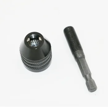 0.3-8 mm Vrtalne Vpenjalne Bitni Hex Kolenom brez ključa Adapter Vpliv Pretvornik Vpenjanje Obseg Izvrtajte Luknjo Voznik Orodje Pribor