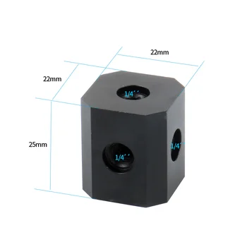 1/4 3/8 Ac Vijak Vsestranski Mini Magic Cube Gori Kovine za DSLR Fotoaparat Držalo za Dežnik Nosilec za Bliskavico Stojalo Ballhead
