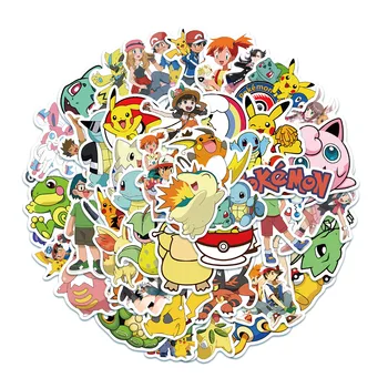 10/50/100 Kos/Set Anime Pokemon Nalepke Risanka Kawaii Pikachu Skateboard Laptop Izposoja Kitara Otroci Nepremočljiva Igrače Nalepka