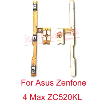 10 KOSOV Moč Prostornina Strani tipka Tipka Flex Kabel Za Asus Zenfone 4 Max ZC520KL Glasnosti Stikalo NA OFF Gumb Tipko Flex Kabel