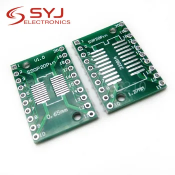 10pcs/veliko SOP20 SSOP20 TSSOP20, da DIP20 Pinboard SMD DIP Adapter 0.65 mm/1.27 mm do 2.54 mm DIP Pin Igrišču PCB Board Pretvornik