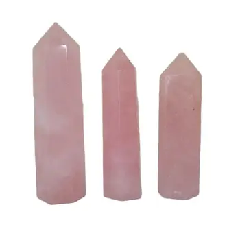 1PC Naravni Kamni Kristali Točka 10 Barvo Stolp Ametist Rose Quartz Zdravilni Kamen Energetske Mineralne Rude Obelisk Doma Okraski
