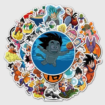 50PCS Bandai Anime Dragon Ball Nalepke Nepremočljiva Skateboard Prtljage Laptop Kitara Izposoja Okrasite DIYCartoon Nalepka Otrok Igrača