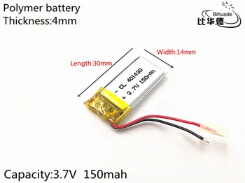 5pcs/veliko 3,7 V: 150mAh 401430 Litij-Polymer Li-Po baterija li ionska Baterija za Polnjenje celic Za Mp3, MP4 MP5 GPS