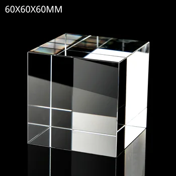 60MM Crystal Cube Umetno Kristalno Kreativne Fotografije Prizmo Kocka Prizmo Kristalno Steklo Prizmo Kocka Pravokotni Kocko Kristalno Steklo