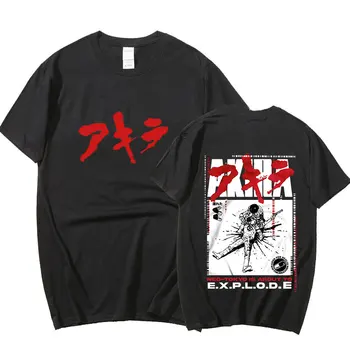 Akira Neo Tokyo T Shirt Anime Dvostranski Tisk T-shirt Harajuku Priložnostne Japonski Slog Kratek Rokav Poletje Ženske Moški Vrhovi Tees