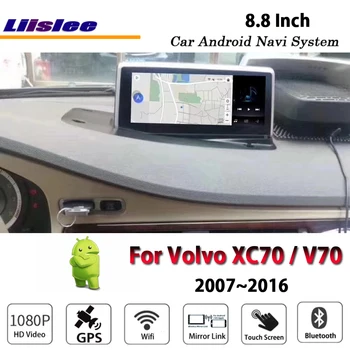 Avto Večpredstavnostnih Za Volvo XC70 V70 S80 2007-2016 Radio Android Audio Stereo Carplay BT Ogledalo Povezavo Wifi, GPS Zemljevida Navigacijski Sistem
