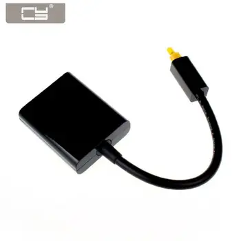 CY Dual Port Tos povezavo Digitalni Optični Avdio Splitter Adapter za Optični Optični Avdio Kabel 1 V 2 od Črne barve