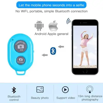 Daljinsko odpiranje Zaslonke Za Telefon, Brezžični Nadzor Za Monopod Foto Kamere Sprožilec, Bluetooth, Odd. Za Android /IOS