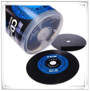 Debelo 50 plošč A+ Ri-znamke Prazno Natisnjeni 52x 700MB/Črna / Modra CD-R