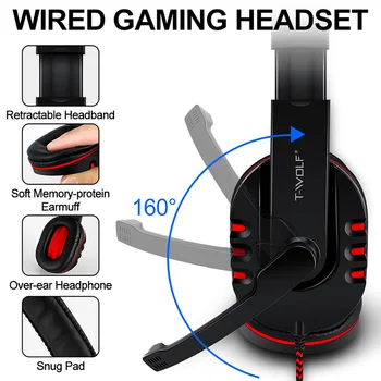 EAOR 4pcs RGB Gaming Tipkovnica Miška Glavnik USB Žično Tipkovnico Nastavite s Slušalkami Mouse Pad za Namizni Prenosni PC Gamer PS3 PS4