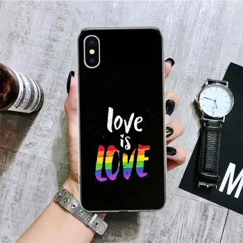 Geji Lezbijke, LGBT Mavrica Ponos UMETNOSTI Primeru Telefon Za iPhone 11 12 13 Pro XS XR X Max 7 8 6 6S Plus Mini + 5 SE Vzorec po Meri C
