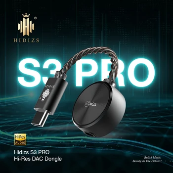 Hidizs S3 PRO Prenosni Hi-Res DAC Dongle USB-C Tip-C do 3,5 mm amplfier podporo mikrofon za telefone / PC