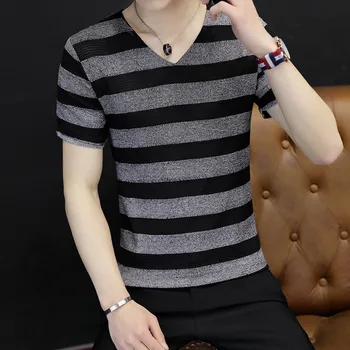Jes372 7504-T različico trend oshort-sleeved majico t-shirt rokavi jeseni t-shirt Qiuyi novo korejska različica