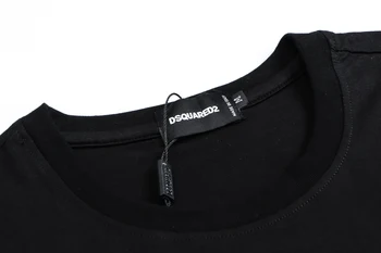 Klasična Dsquared2 Crewneck T-Shirt Moški Ženske Kratek Rokav Tees Tujini Verodostojno T-majice 2021
