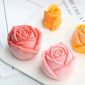 Kuhinja 3D Rose Cvet Silikonski Torto Plesni Fondat Plesni Cupcake Žele Bonboni, Čokolada DIY Dekoracijo Peko Orodje