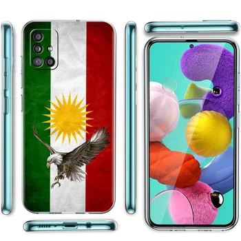 Kurdistanu Zastavo Primeru Telefon Za Samsung Galaxy A51 A71 A21S A12 A11 A31 A41 A52 A32 5G A72 A01 A50 A70 Mehki Silikonski Jasno Pokrov