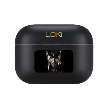 Marvel Loki HD Za Airpods pro 3 primeru Zaščitna Bluetooth Brezžične Slušalke Kritje za Letalski Stroki airpod primeru zraku pod Primerih, črna