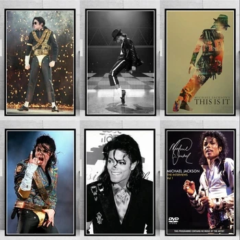 Michael Jackson Koncert Slikarstvo Poster Tiskanje HD Slike, Natisnjene na Platno, se Uporablja za Soba Doma Estetike Dekor Wall Art