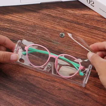 Moški Ženske Nepremočljiva Pregleden Očala Imetnik Plastična Očala Primeru Očala Polje