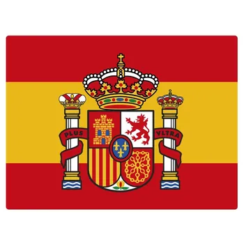 Nalepke, Zastave Polje Plašč Španija 80x60mm.