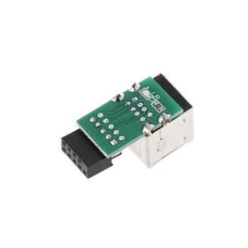 Notranji Motherboard 9Pin 2 Vrata USB 2.0 Ženski Adapter Pretvornik PCB Board