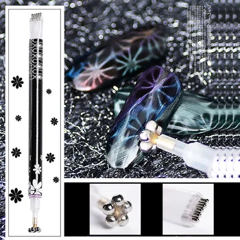 Novo 1pcs Nail Art Orodje Magnet Pero DIY Čarobno 3D Magnetni Mačke Oči UV Gel za Nohte, Mačka Oči Magnet Nail Art Orodja DIY & #HTB09#