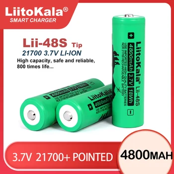 Original LiitoKala Lii-48S 3,7 V 4800mAh 21700 Baterije 9.6 Moč 2C Stopnja Praznjenja Litijeva Baterija Za Svetilko (NE PCB)