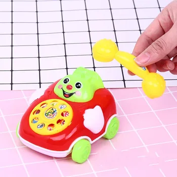 Otroški Telefon Simulacije Igrače po maslu Baby Potegnite Črto, ki Teče Avto Igrače Inteligence Izobraževanje Veter Igrača Mobilne Klopotec Otrok