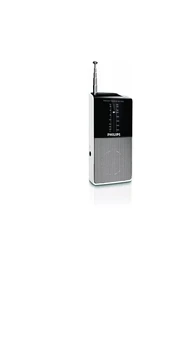 Philips AE1530/00 prenosni Radio, DAB +/FM Radio (Bluetooth, FM/OM analogni tuner) Srebrna/črna