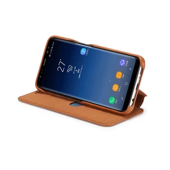 Preprosto Flip Case Za Samsung Galaxy S8 Plus Primeru Usnje Magnetni Luksuzni Kritje Velja Za Funda Samsung S8 S8Plus Coque Pokrov