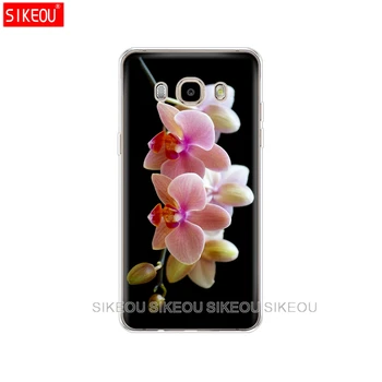 Silikonski ovitek za telefon ohišje za Samsung Galaxy J1 J2 J3 J5 J7 MINI 2016 prime Orhideja Pisane Rože