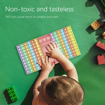 Silikonski Šahovnici Obliko Push Mehurček Art Dekor Avtizem Sproščujoče Puzzle Reliver Anti-Stres Fidget Igrača Za Odrasle, Otroke Igre Darilo