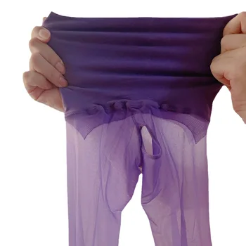 Ultrathin seksi, pisane pantyhose crotchless nobenega sledu toe prosojne hlačne nogavice sijajni shinning