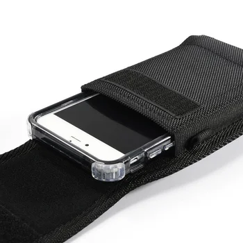 Univerzalni Najlon Torbica za iPhone, Samsung Huawei Xiaomi Mens Pasu Paket Carabiner Pasom Ohišje za 3.5-6.3 palčni Mobilni Telefon