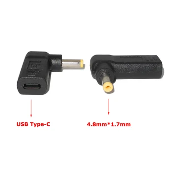 USB Tip C Ženski 4.8*1,7 mm Dc Priključite Napajalni Adapter Pretvornik Prenosni Polnilec za Hp compaq 500 510 520 530 540 550 620 CQ515