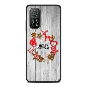 Vesel Božič Srčkan Snežaka Silikonski Primeru Telefon Za Xiaomi Mi 10T Pro 11 9 Lite 5G 9T Opomba 10 11X 10S 11i 11 Ultra Kritje Fundas
